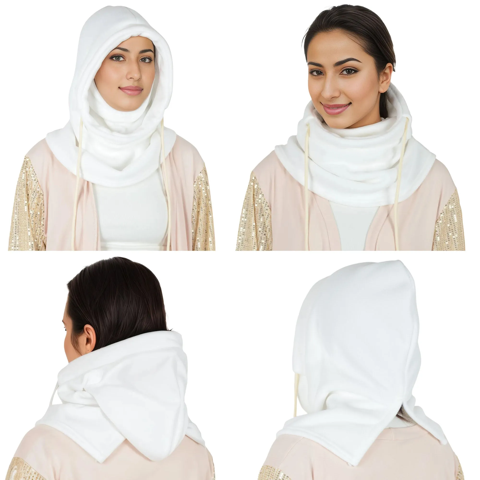Alilang Winter Fleece Face Mask Balaclava Warm Neck Face Cover Hat Cap Hooded Scarf for Men and Women