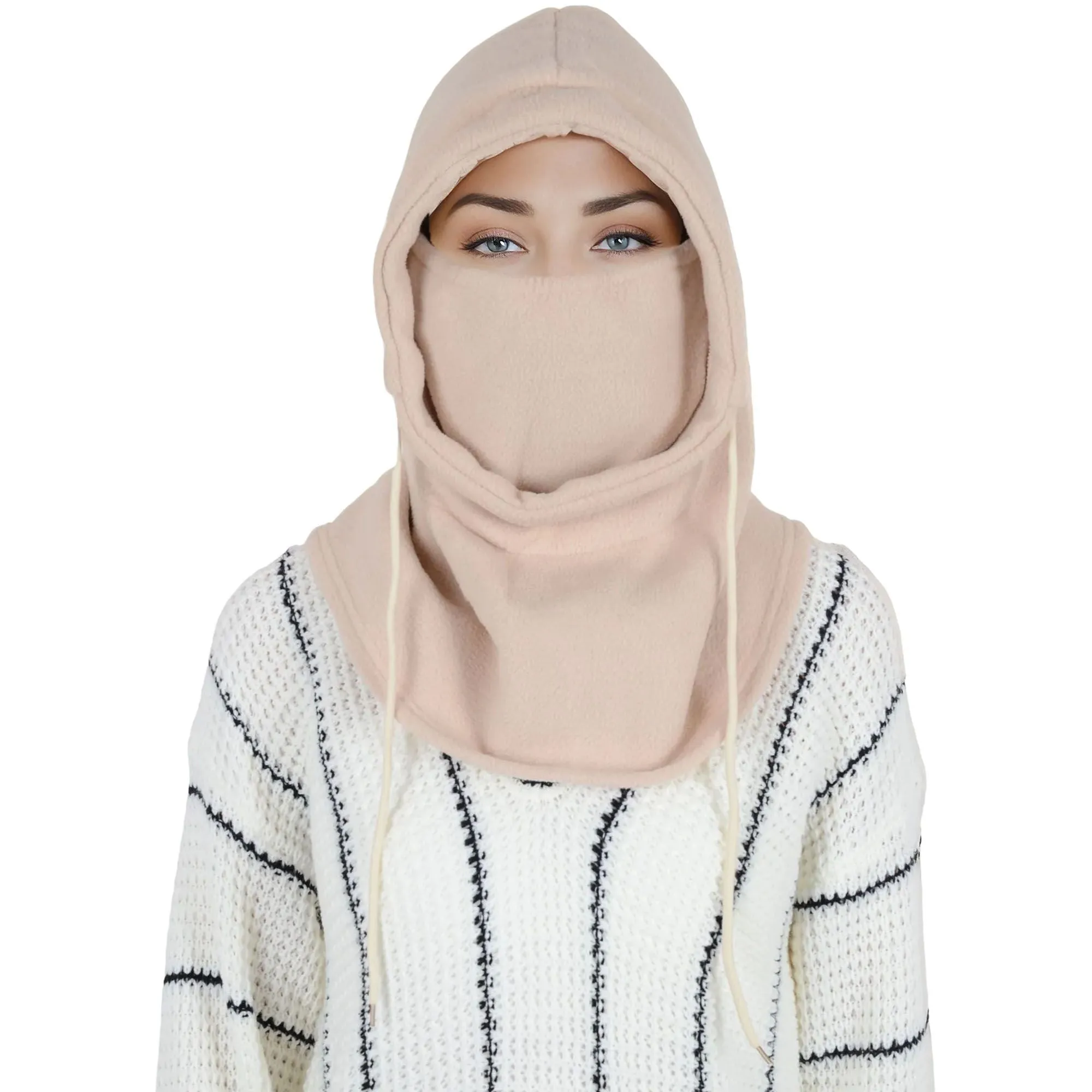 Alilang Winter Fleece Face Mask Balaclava Warm Neck Face Cover Hat Cap Hooded Scarf for Men and Women