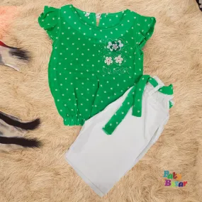 Beautiful 14 August Dress For baby Girl(Green)