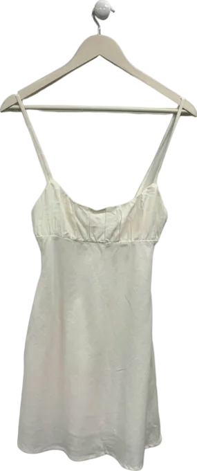 Bershka White Strappy Dress UK S