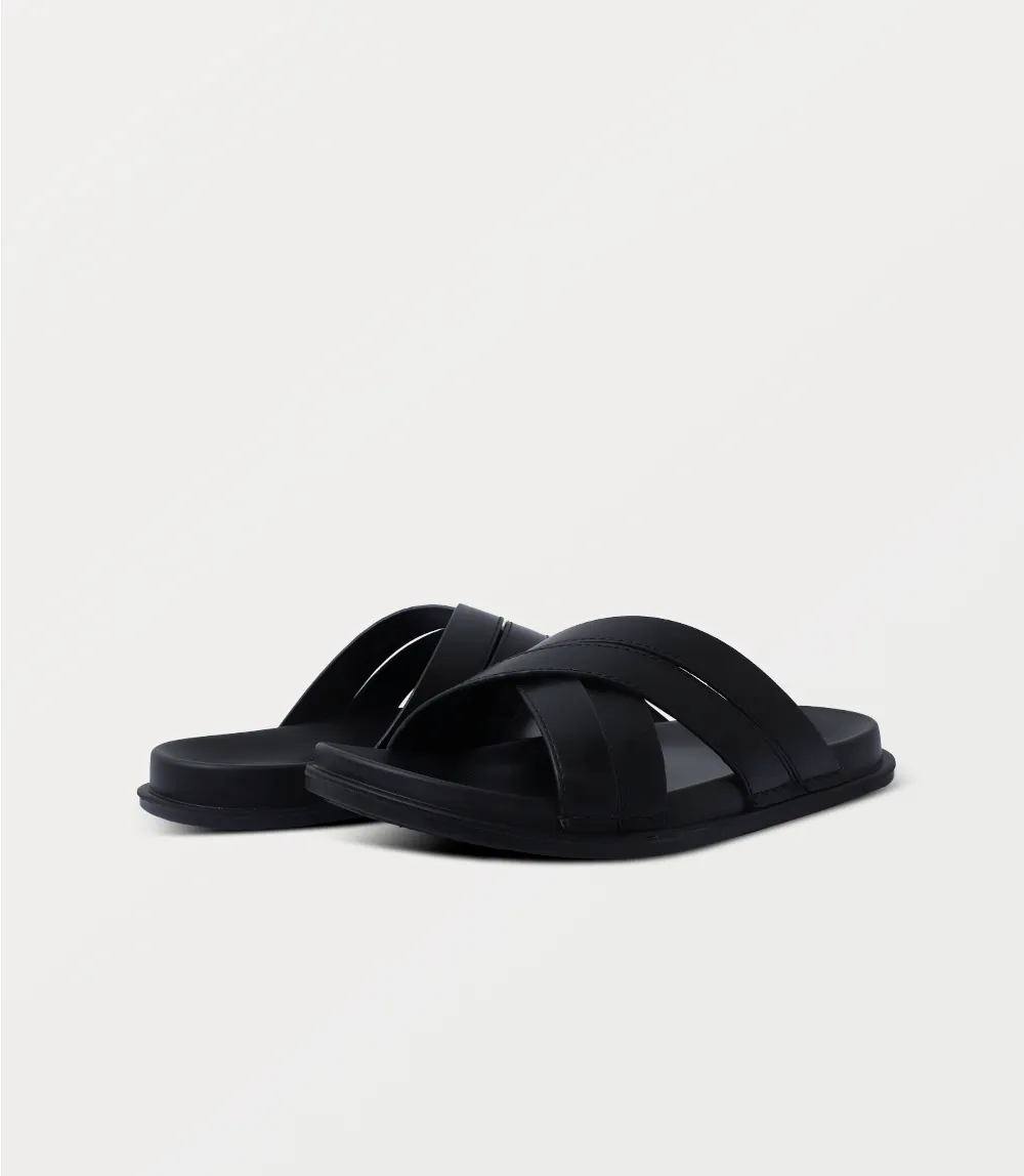 BM6874-BLACK-Men Slipper
