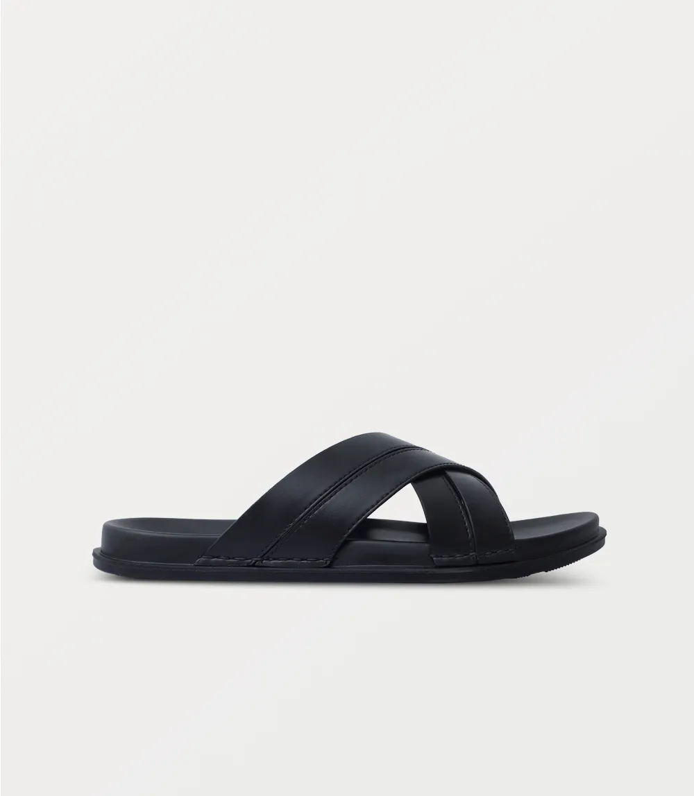 BM6874-BLACK-Men Slipper
