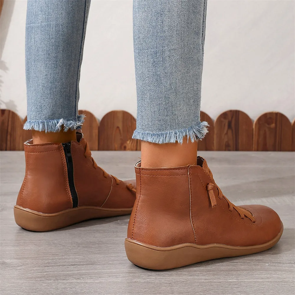 British Style Low-Top European and  Martin Boots Casual Short Boots