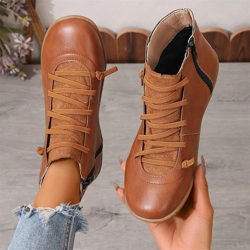 British Style Low-Top European and  Martin Boots Casual Short Boots