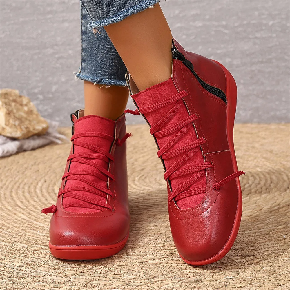 British Style Low-Top European and  Martin Boots Casual Short Boots