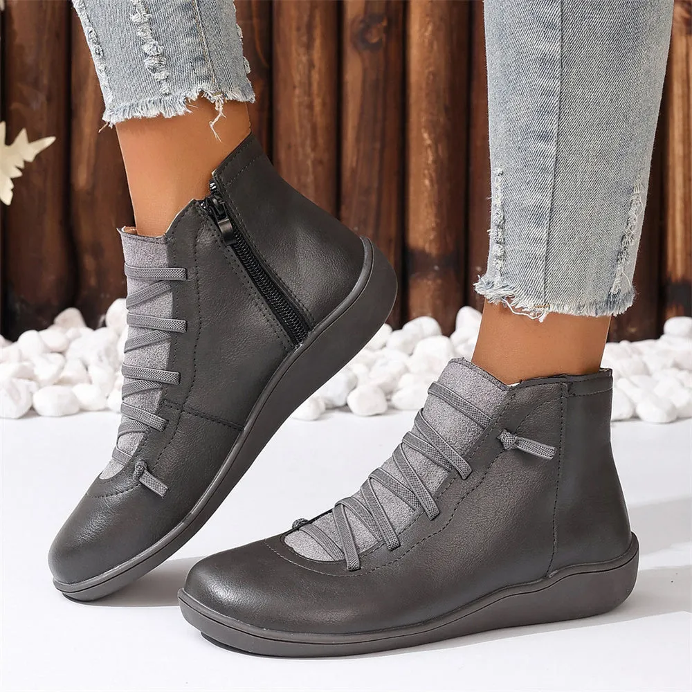 British Style Low-Top European and  Martin Boots Casual Short Boots