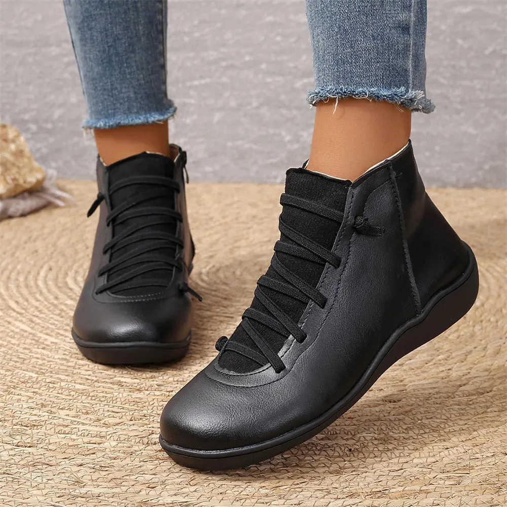 British Style Low-Top European and  Martin Boots Casual Short Boots