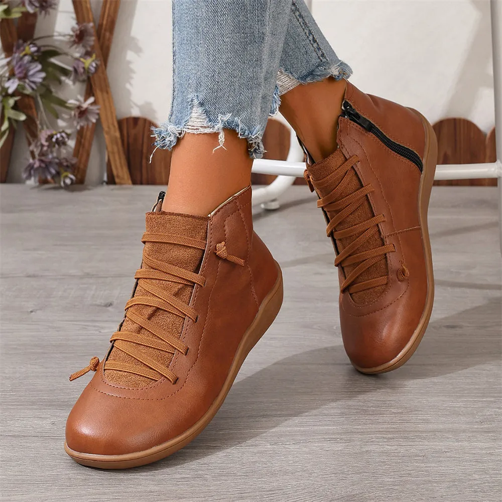 British Style Low-Top European and  Martin Boots Casual Short Boots