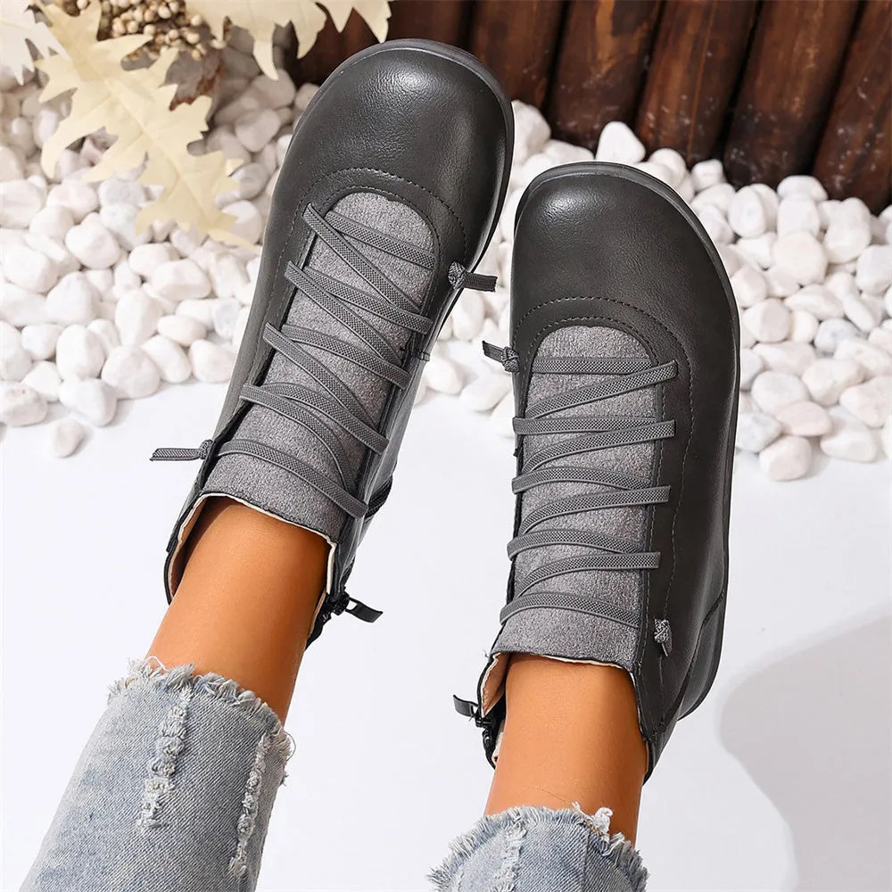 British Style Low-Top European and  Martin Boots Casual Short Boots