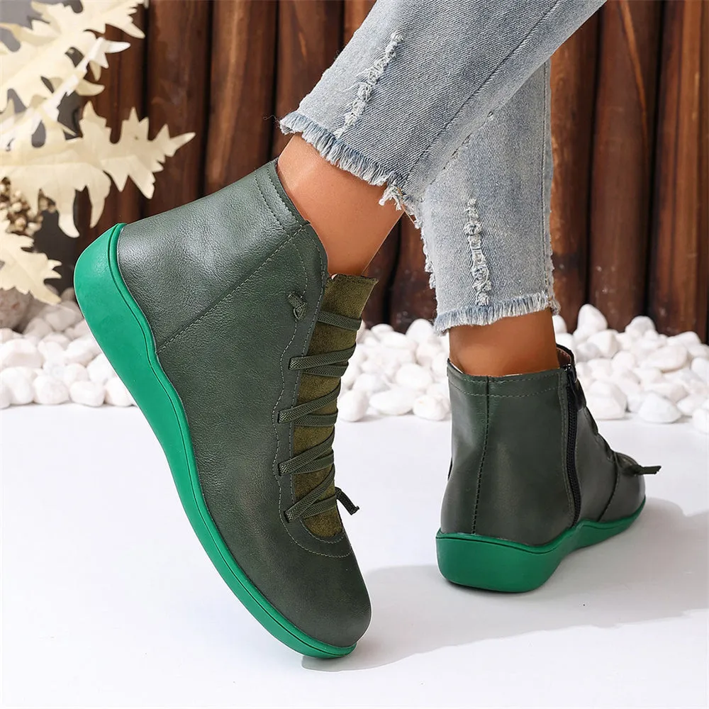 British Style Low-Top European and  Martin Boots Casual Short Boots