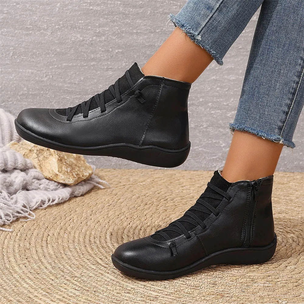 British Style Low-Top European and  Martin Boots Casual Short Boots