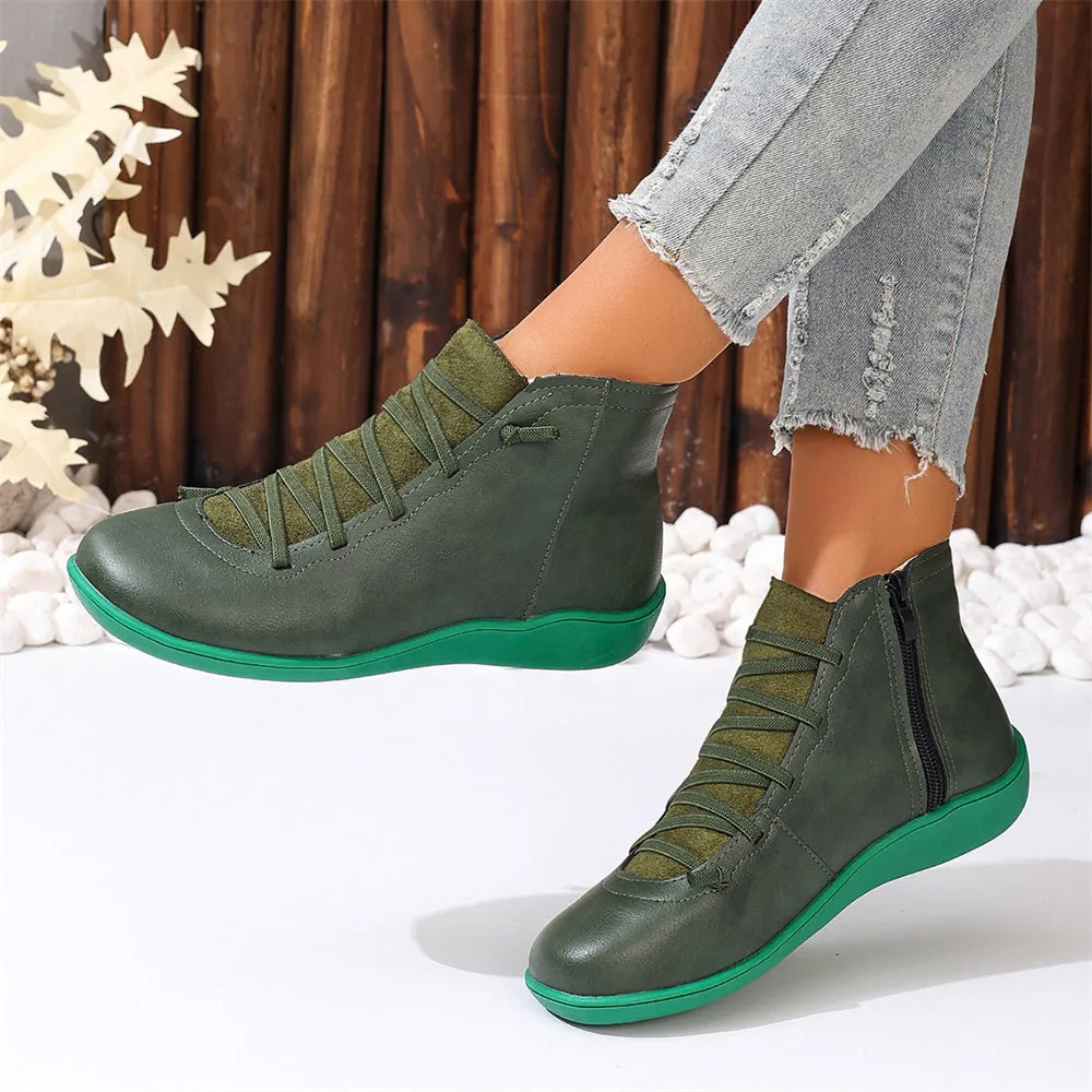 British Style Low-Top European and  Martin Boots Casual Short Boots