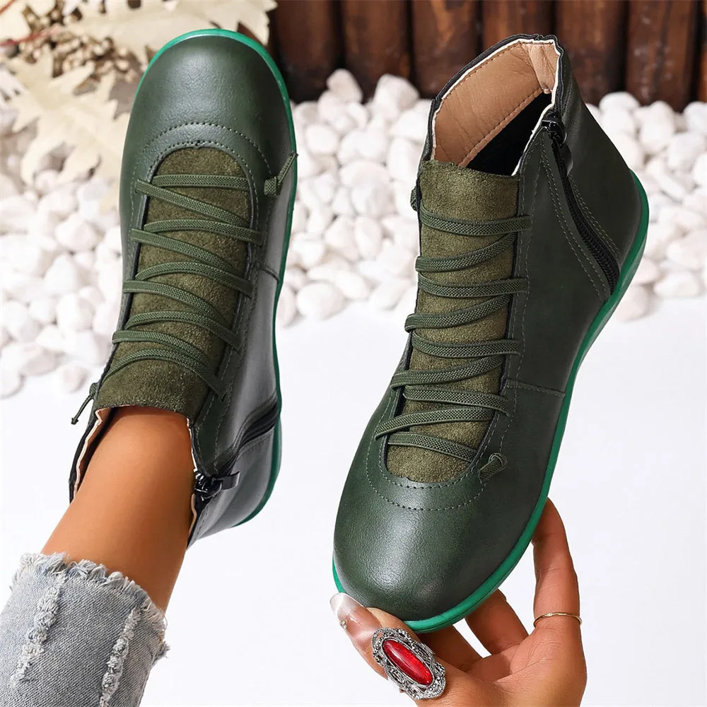 British Style Low-Top European and  Martin Boots Casual Short Boots