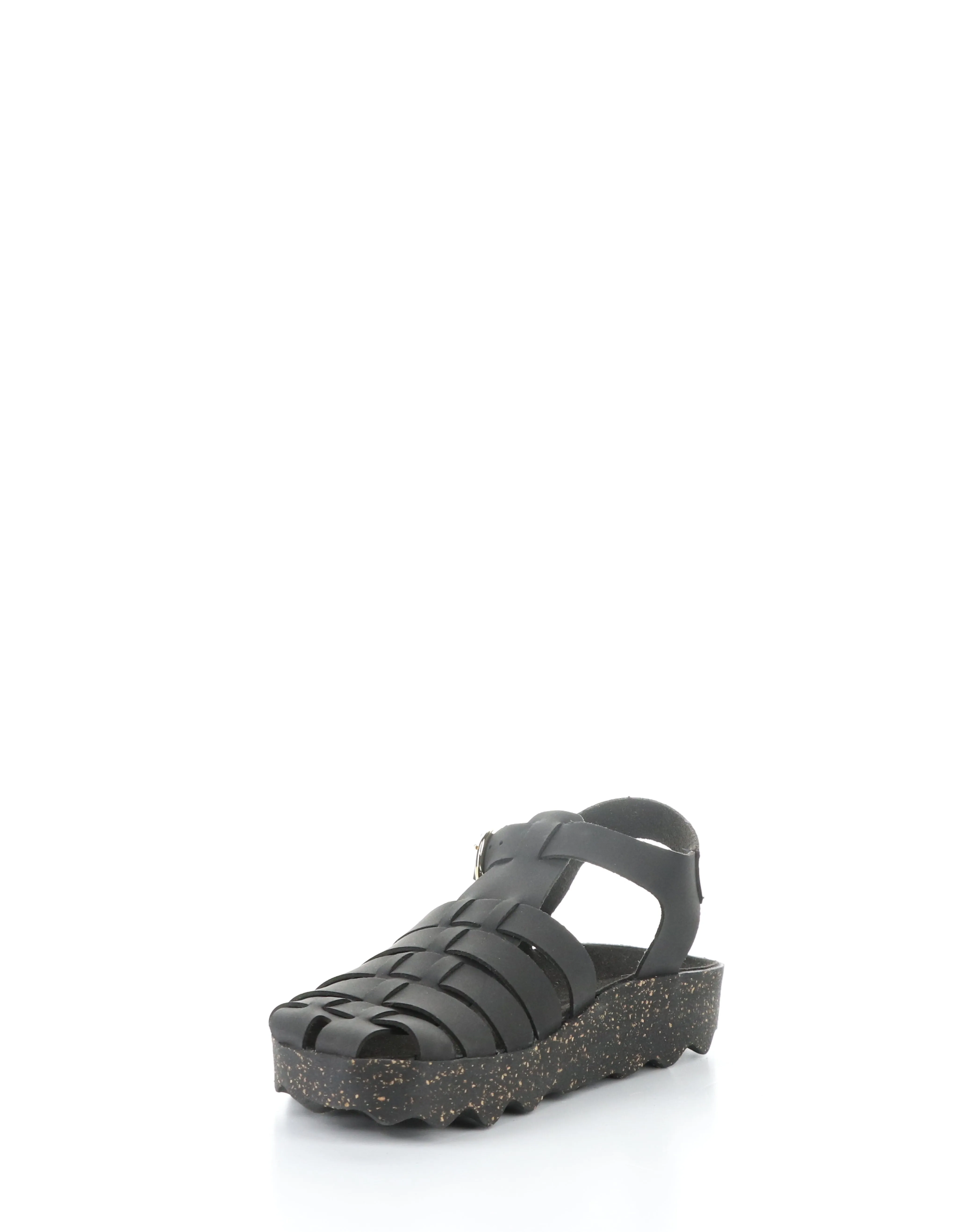 CALIX277ASP 000 BLACK Round Toe Sandals