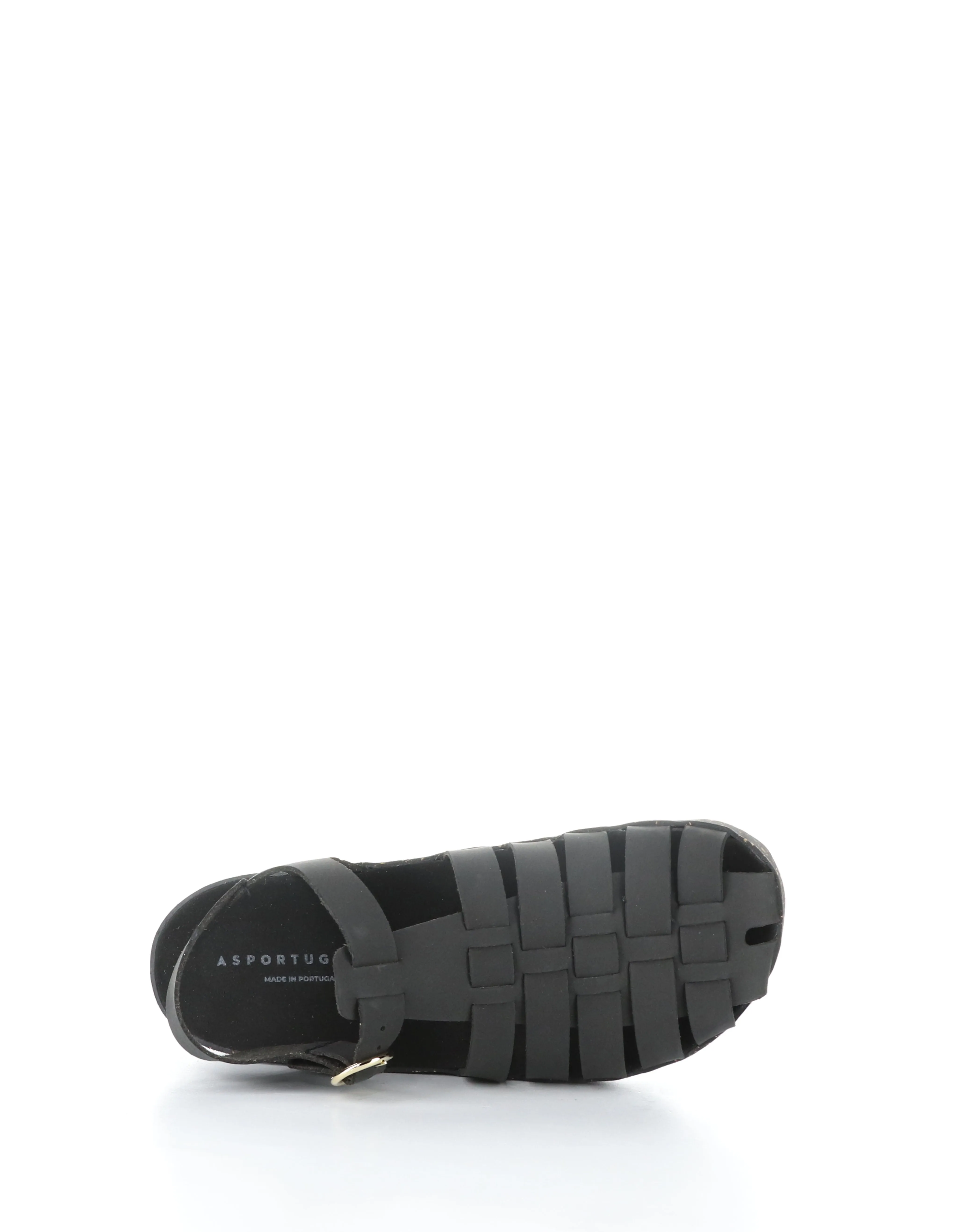 CALIX277ASP 000 BLACK Round Toe Sandals