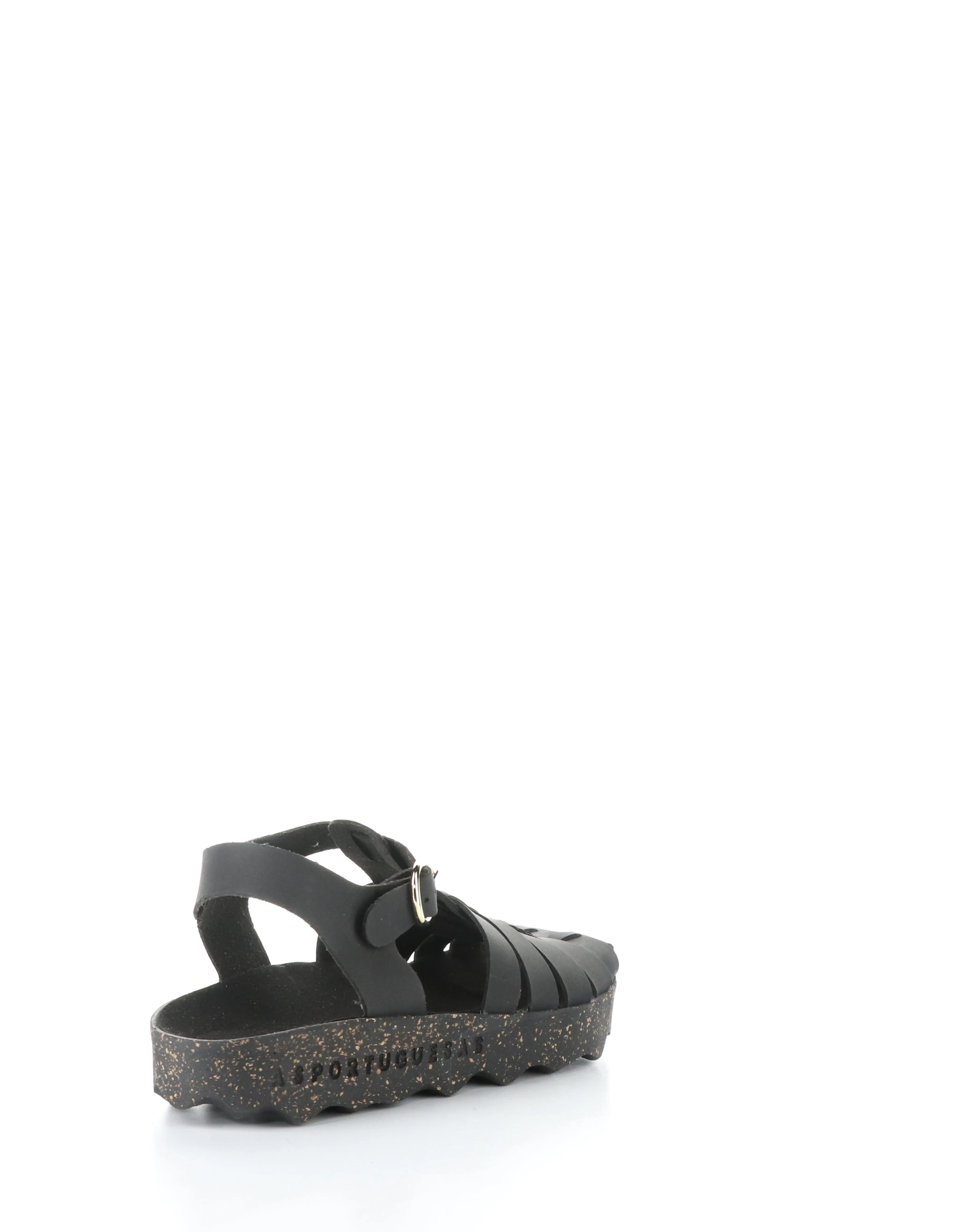 CALIX277ASP 000 BLACK Round Toe Sandals