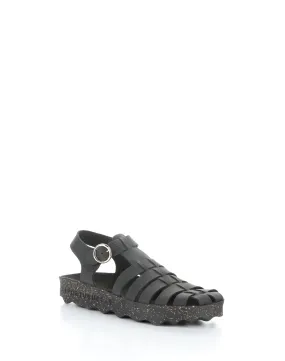 CALIX277ASP 000 BLACK Round Toe Sandals
