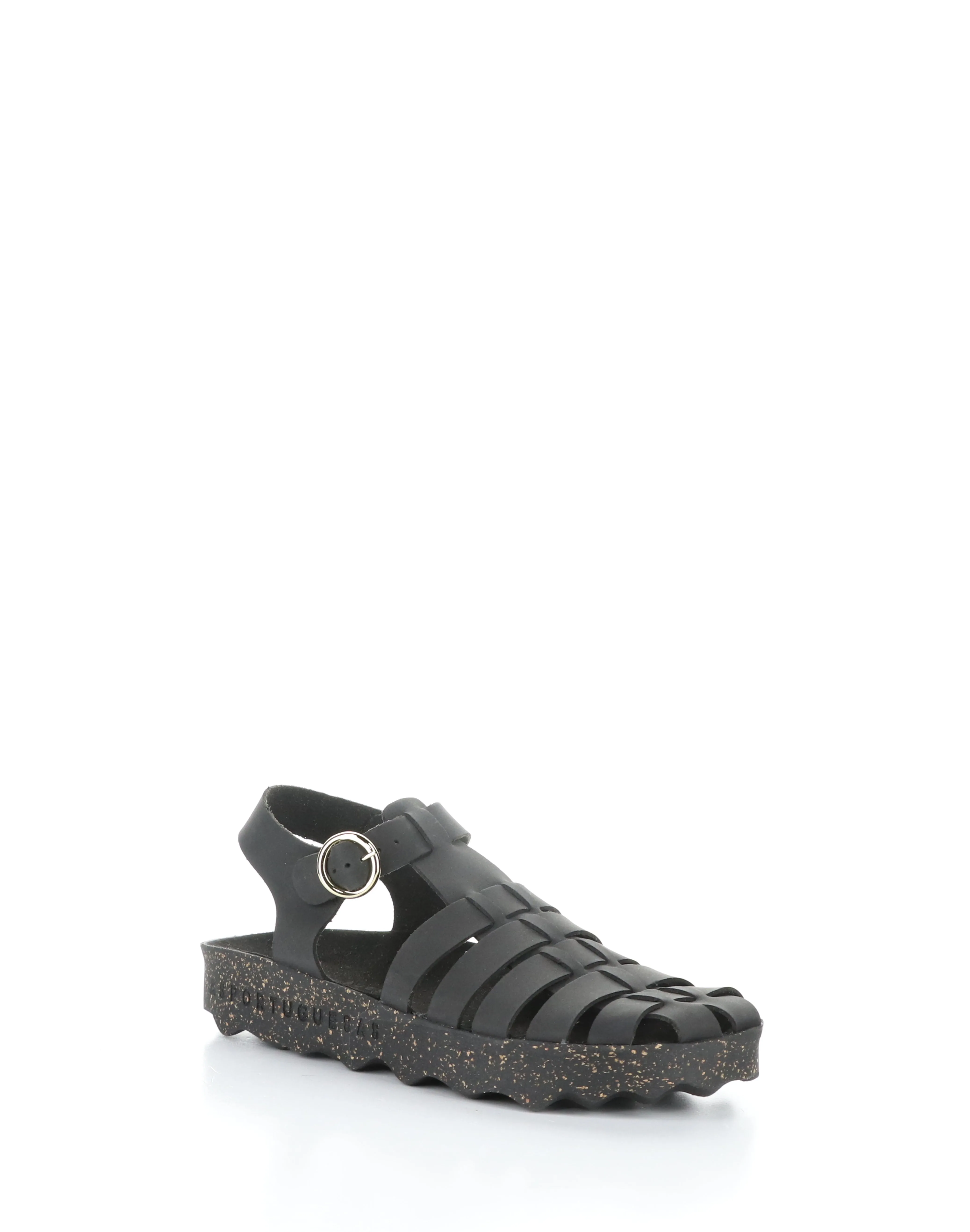CALIX277ASP 000 BLACK Round Toe Sandals