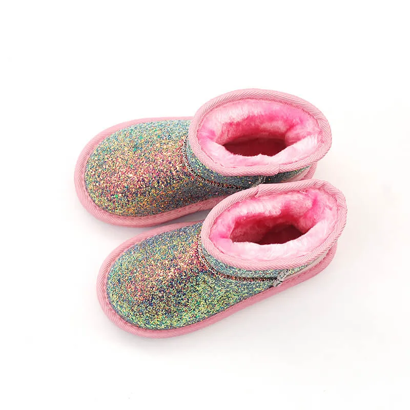 Children Winter Snow Boots Sequins Princess Boots