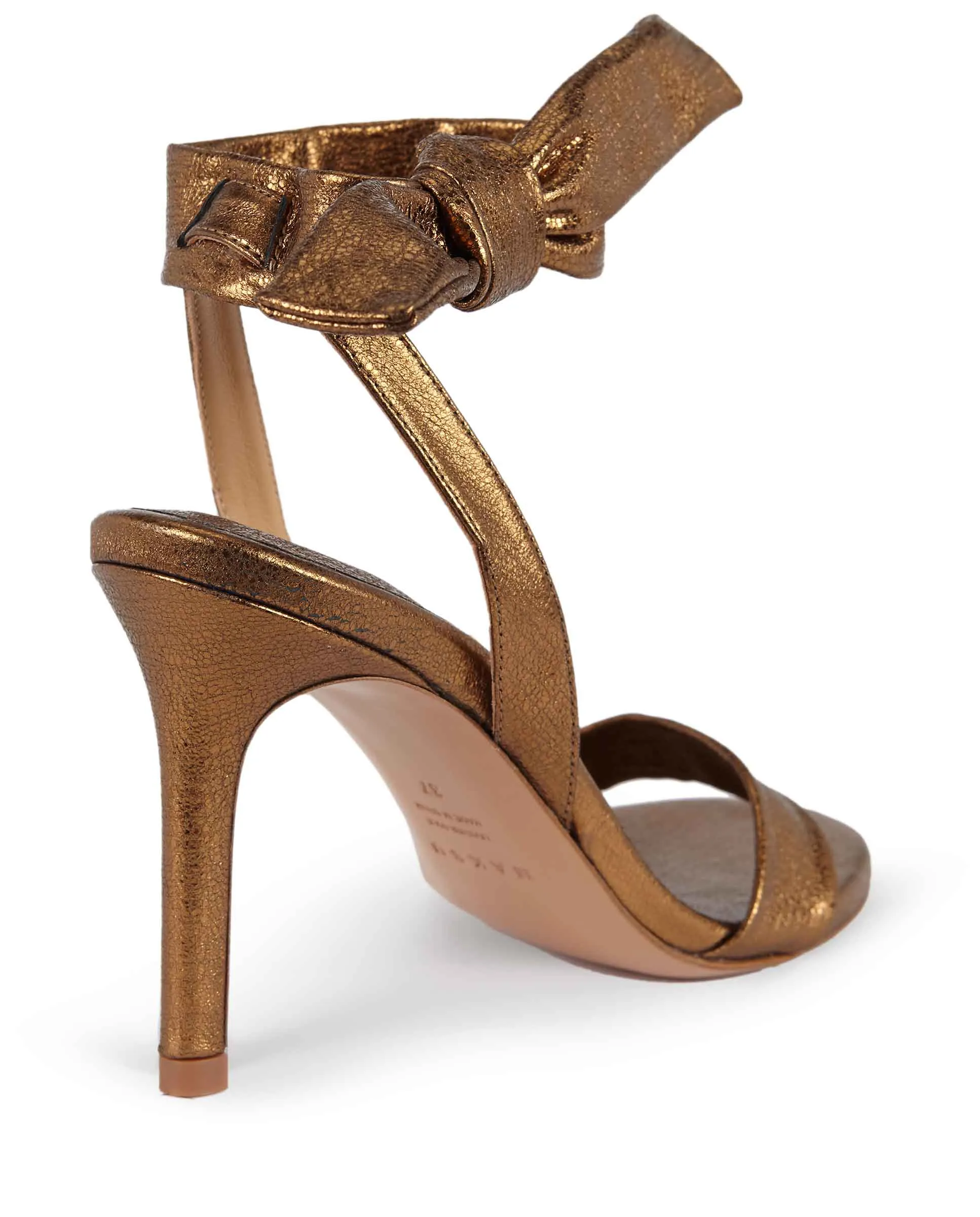 COLETTE | Bronze leather heeled sandal