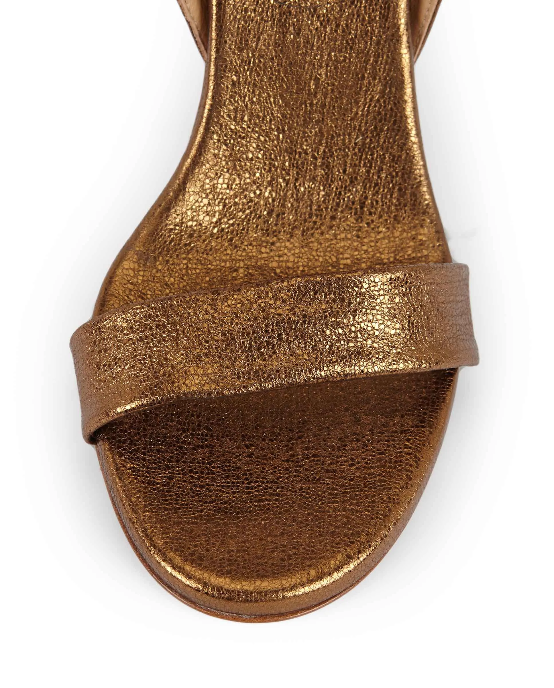 COLETTE | Bronze leather heeled sandal