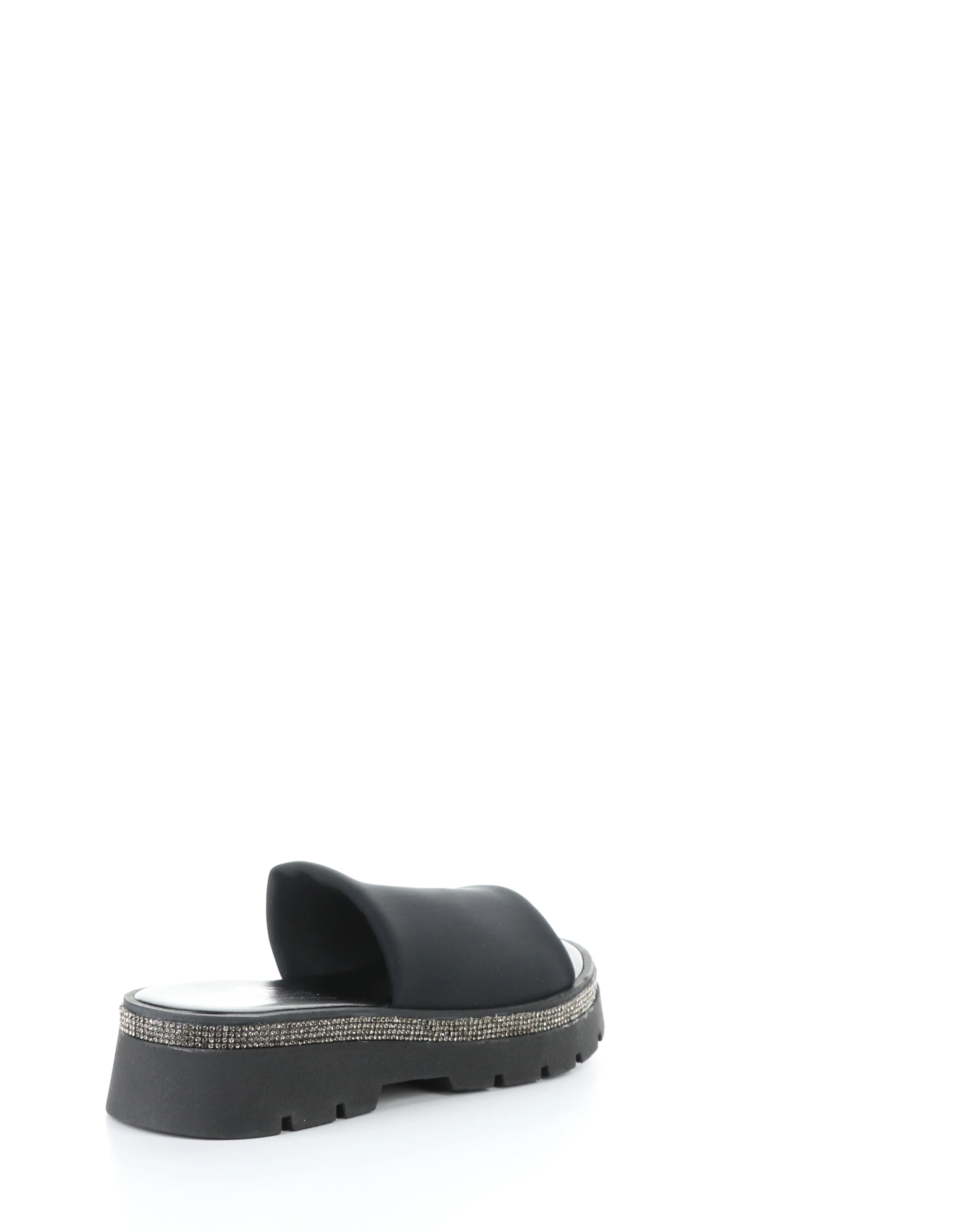 COUNSIL BLACK Round Toe Sandals