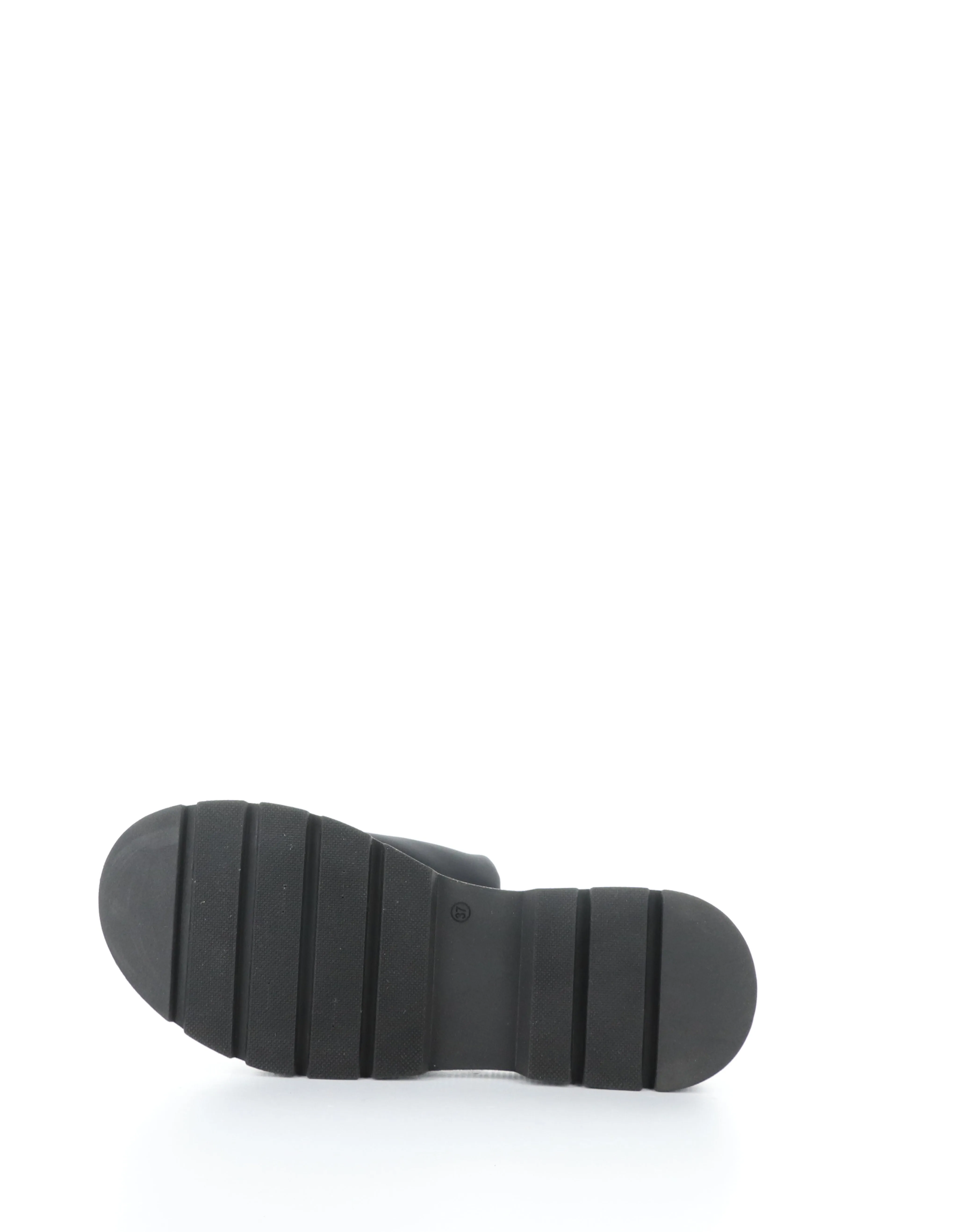 COUNSIL BLACK Round Toe Sandals