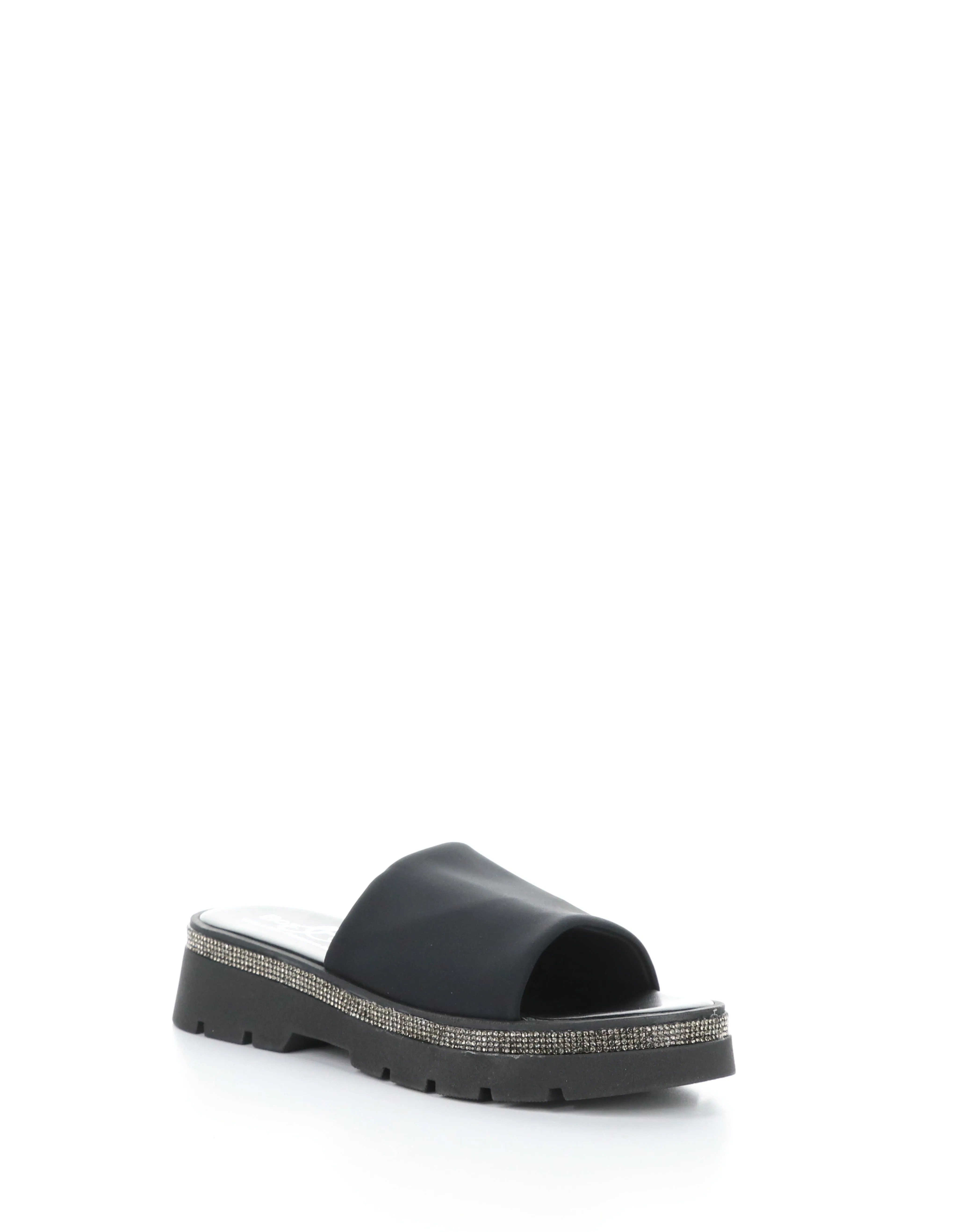 COUNSIL BLACK Round Toe Sandals