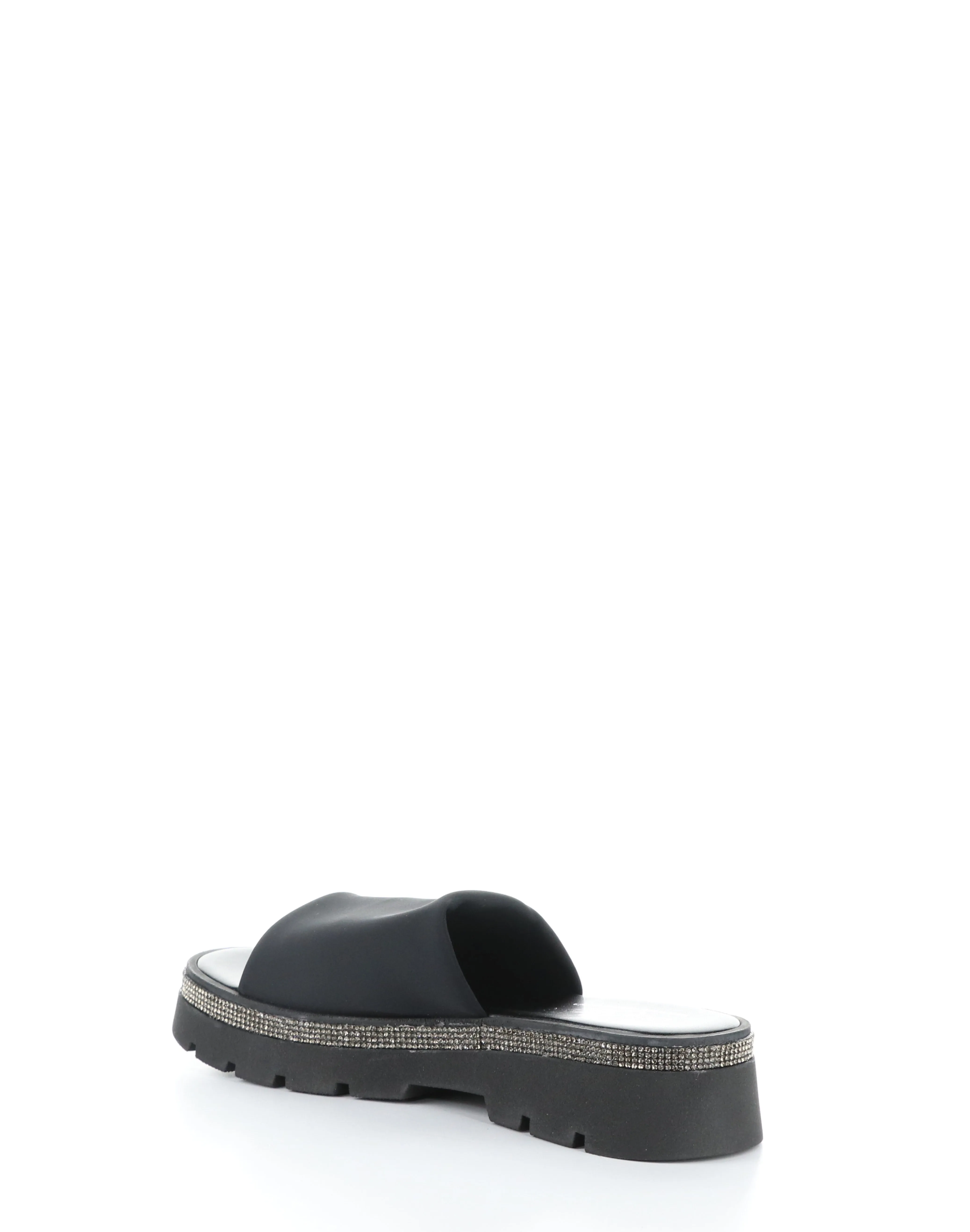 COUNSIL BLACK Round Toe Sandals