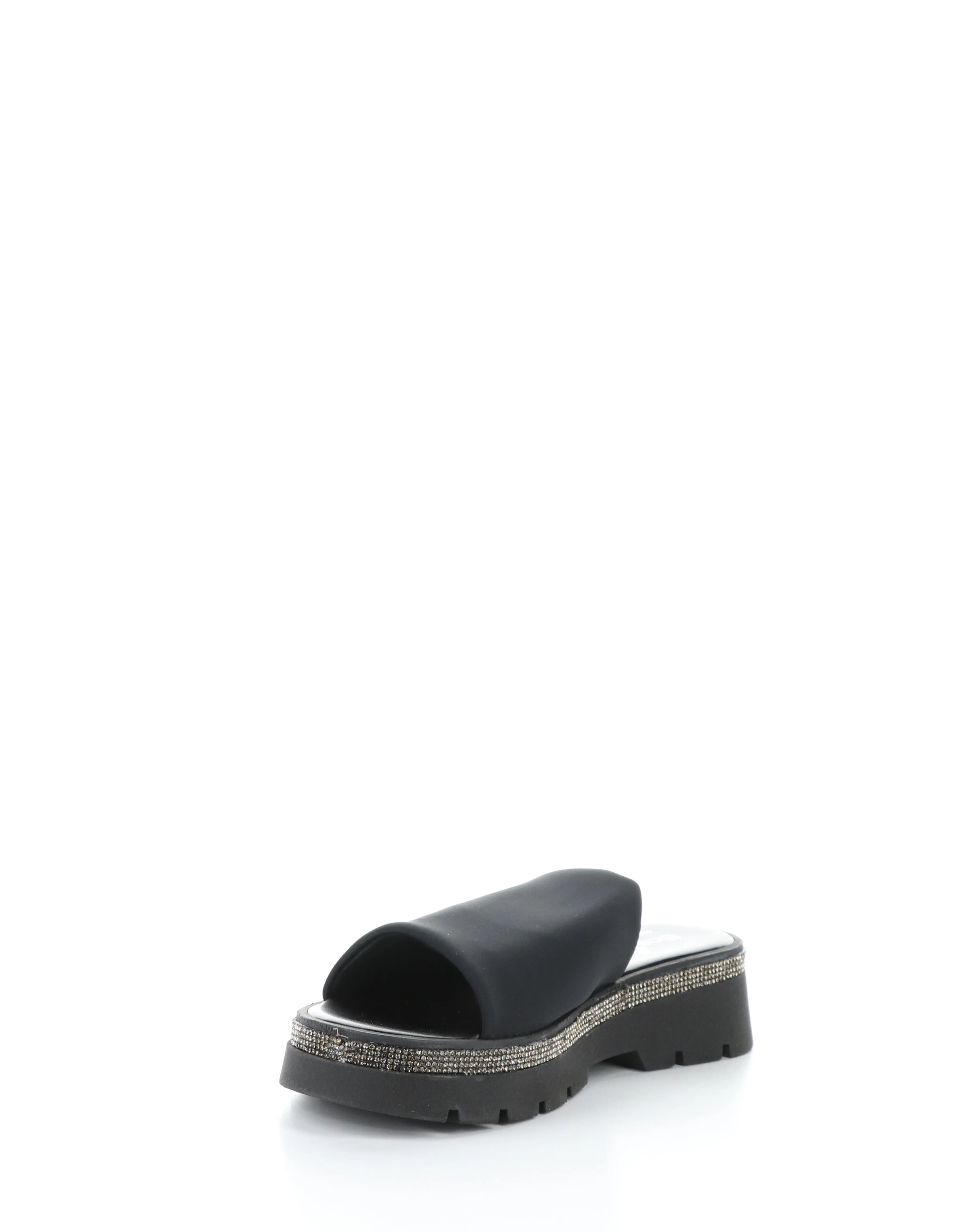 COUNSIL BLACK Round Toe Sandals