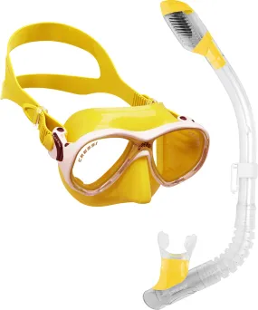 Cressi Marea Jr (Colorama Edition) & Mini Dry Masks & Snorkels Combo