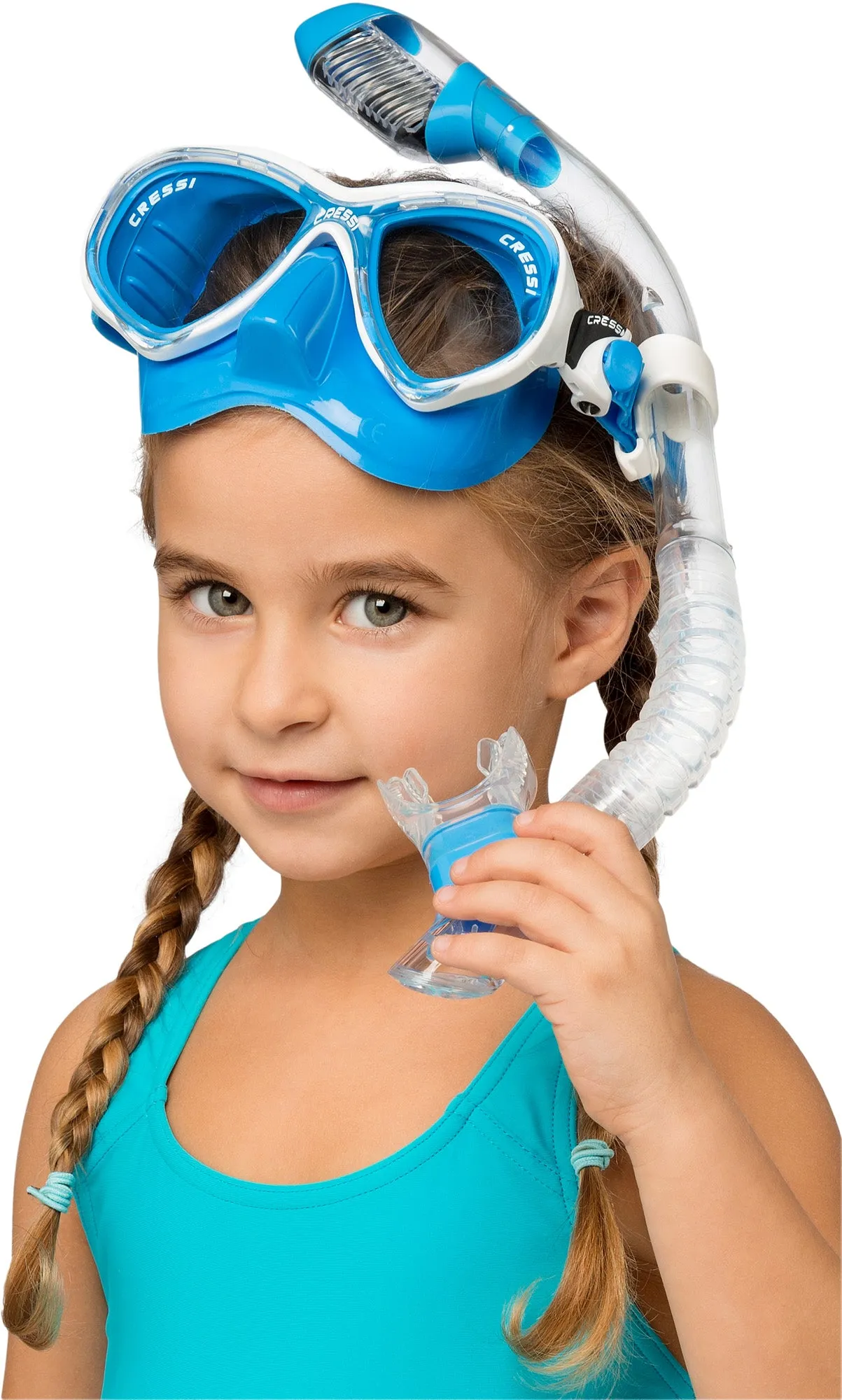 Cressi Marea Jr (Colorama Edition) & Mini Dry Masks & Snorkels Combo
