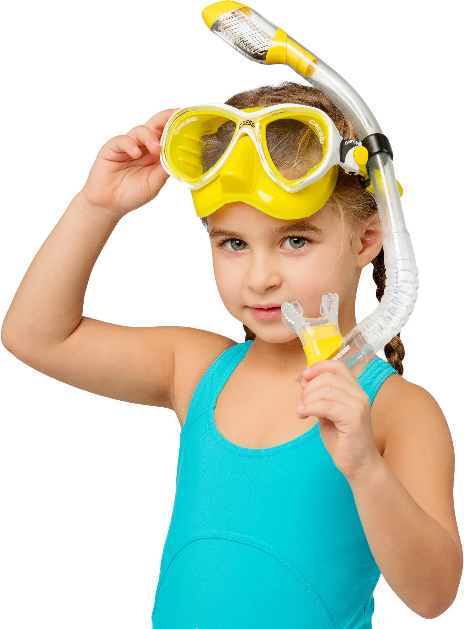 Cressi Marea Jr (Colorama Edition) & Mini Dry Masks & Snorkels Combo