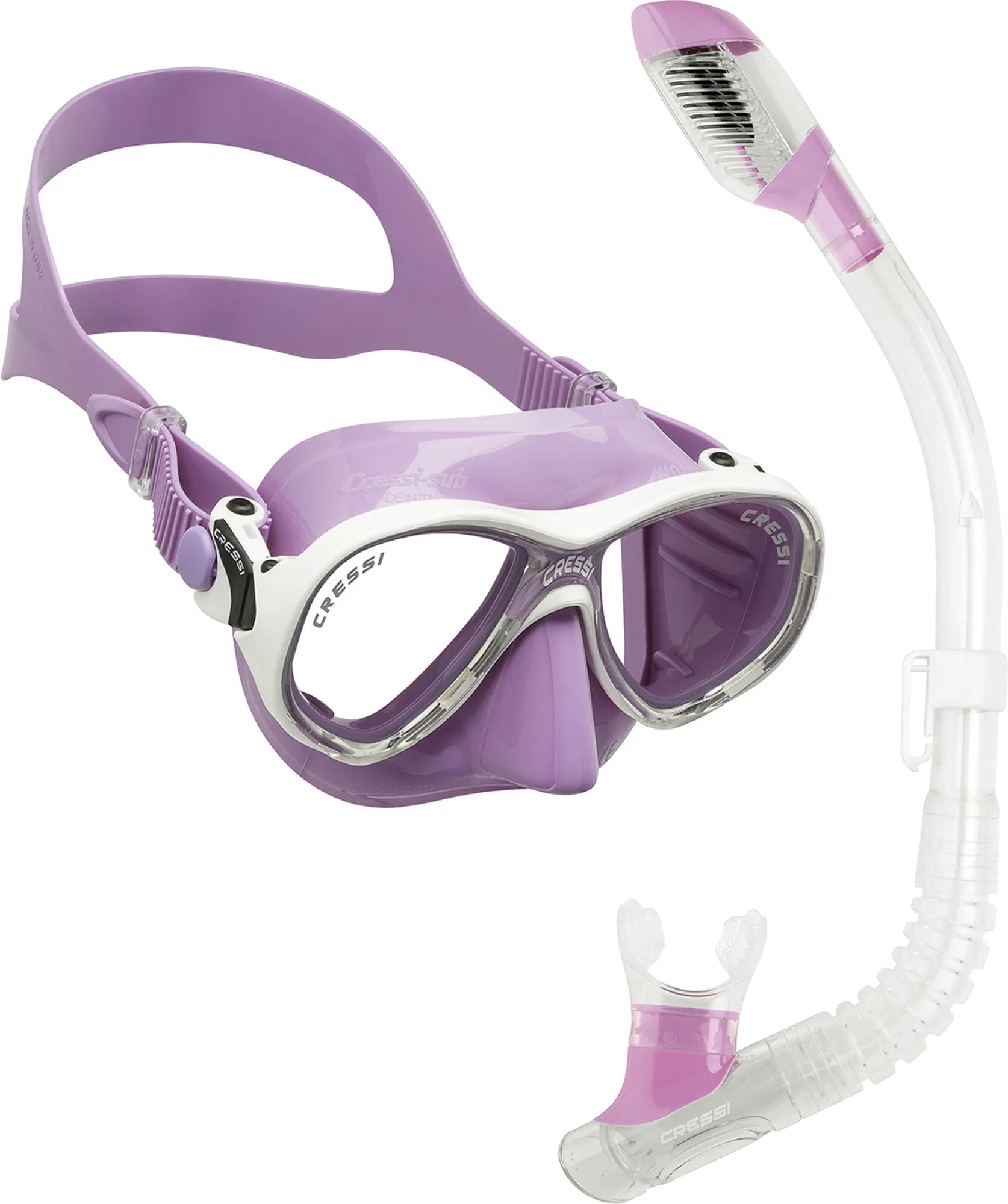 Cressi Marea Jr (Colorama Edition) & Mini Dry Masks & Snorkels Combo