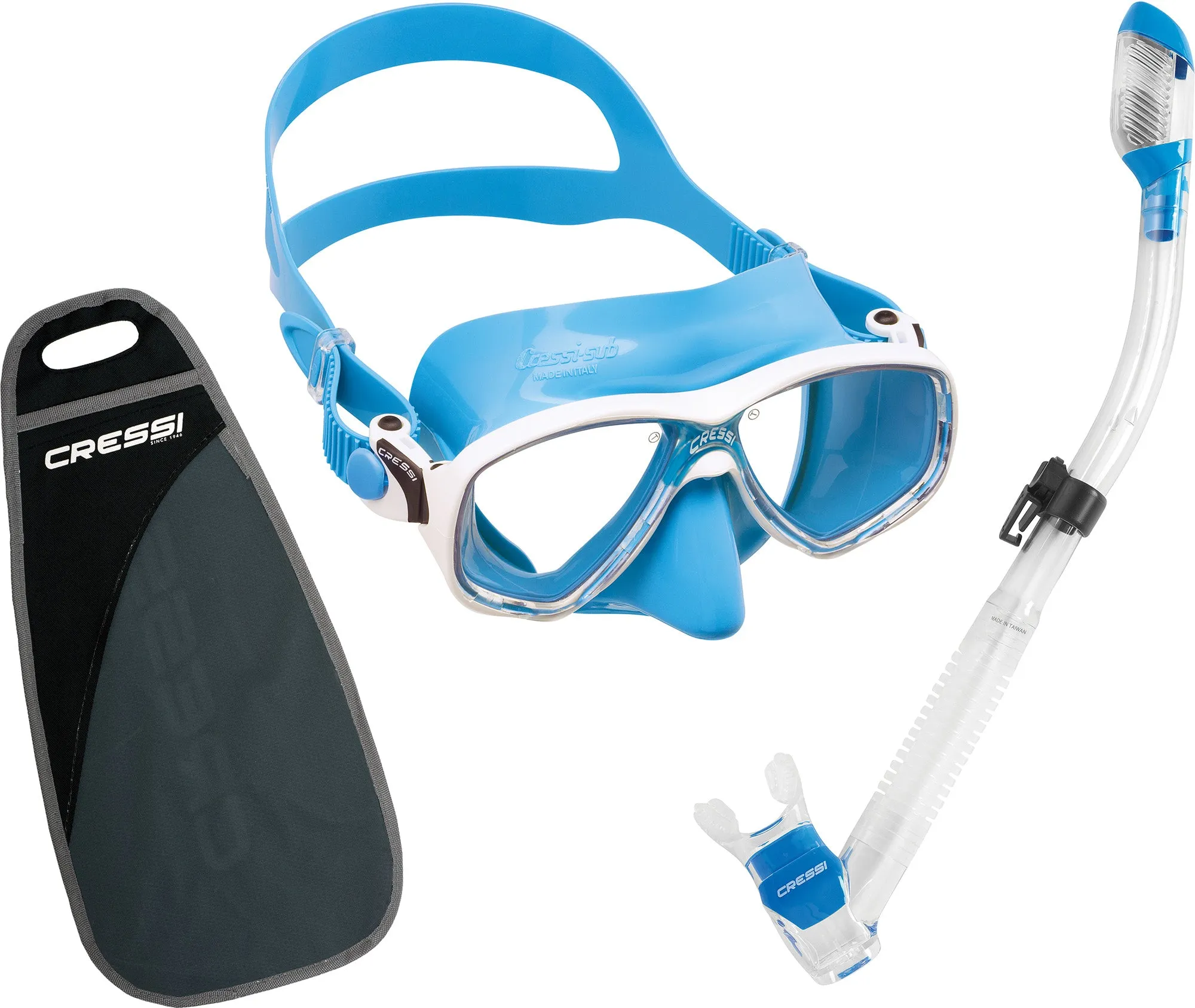Cressi Marea Mask and Supernova Dry Snorkel