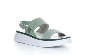 CURA318FLY Cupido Jade Green Sling-Back Sandals