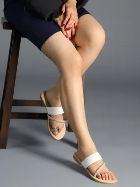 Delco Evening Wear Flat Slip-Ons