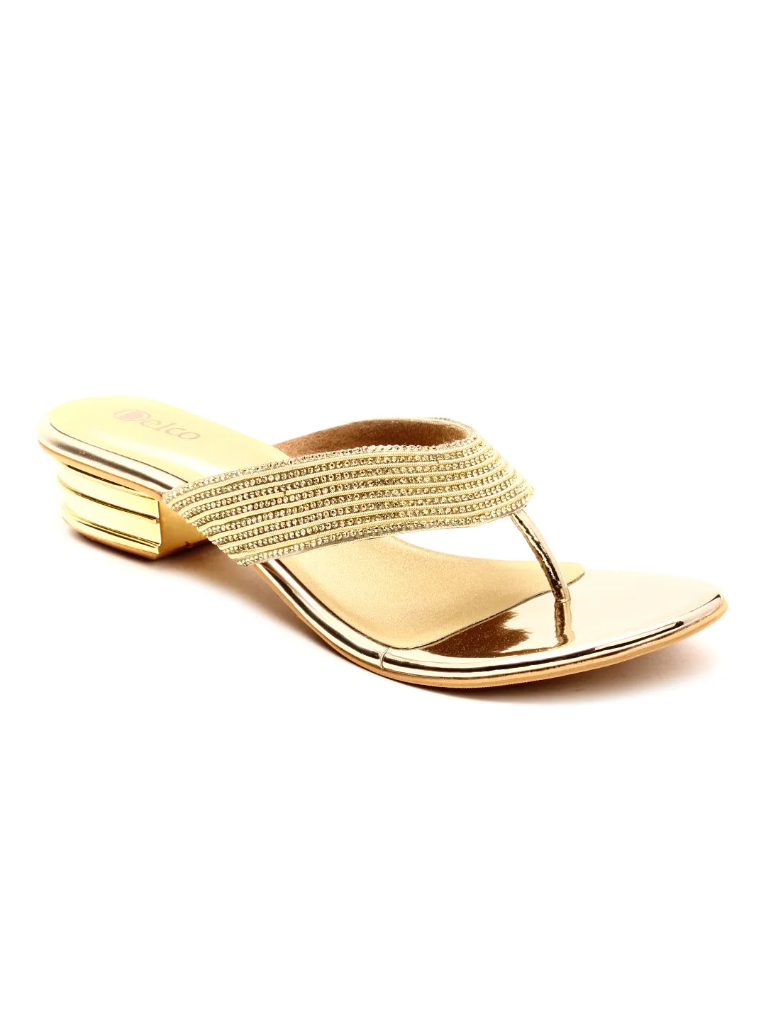 Delco Party wear Block Heel Slip-Ons