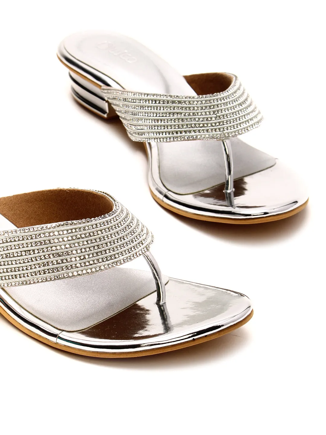 Delco Party wear Block Heel Slip-Ons