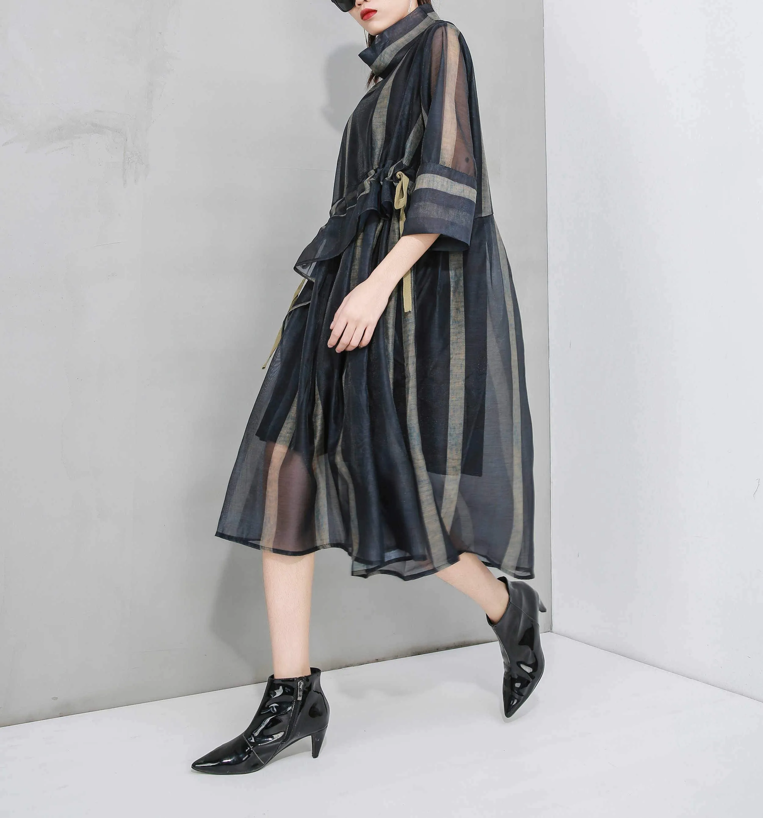 ellazhu Midi Tunic Dresses GY2280