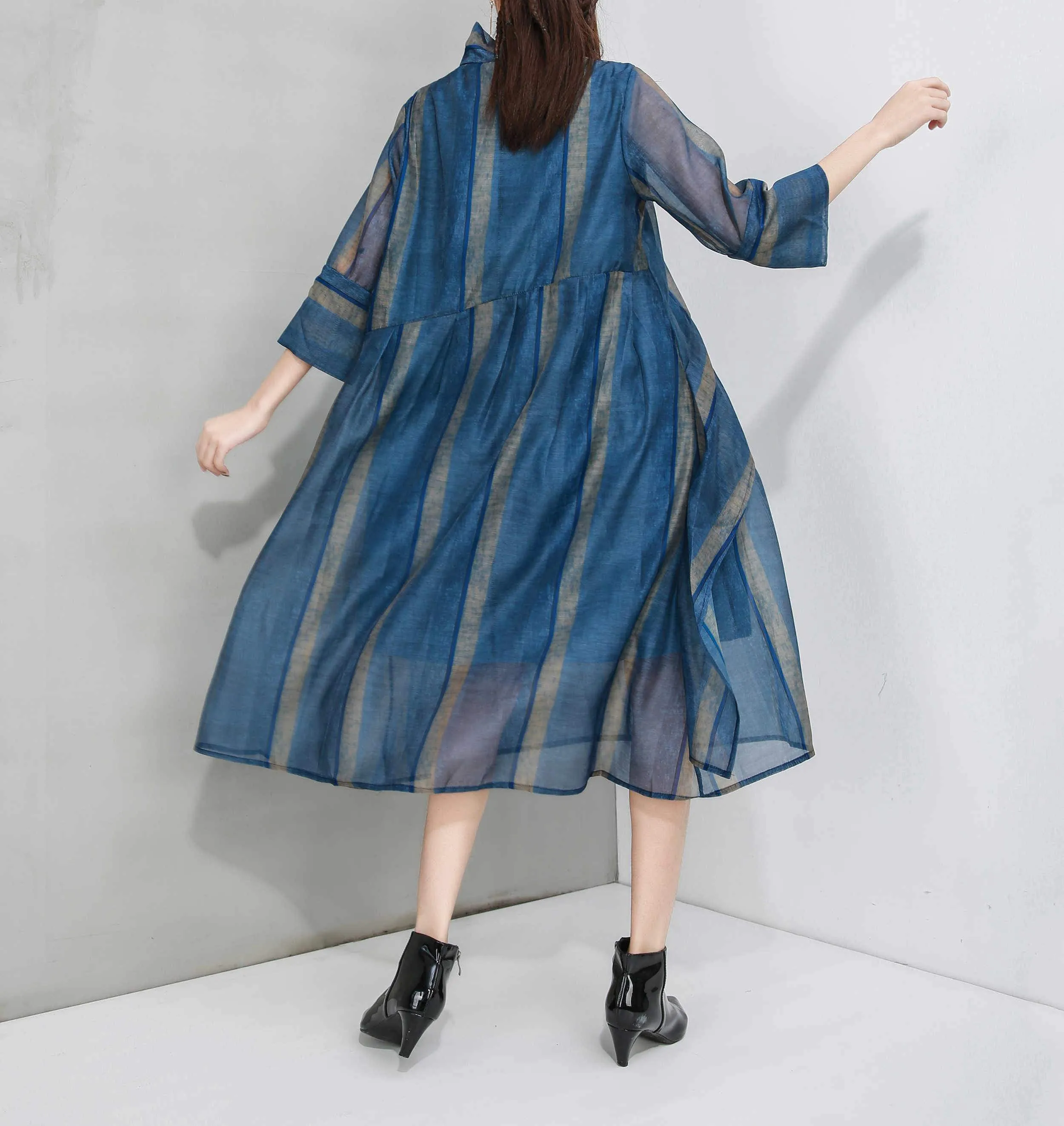 ellazhu Midi Tunic Dresses GY2280