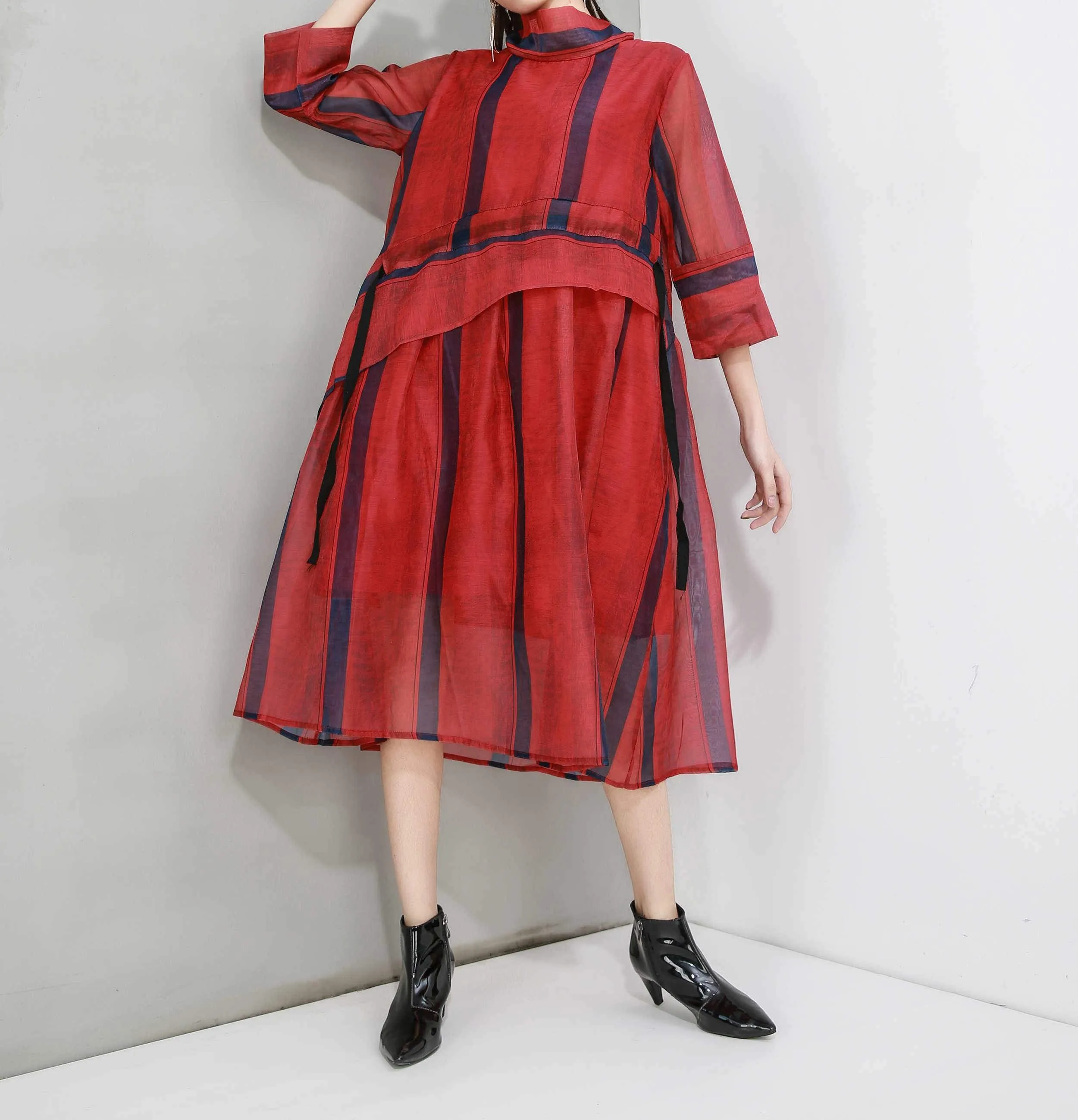 ellazhu Midi Tunic Dresses GY2280