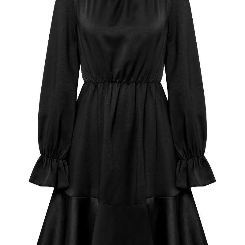 Fashionable High-neck Casual Dress
