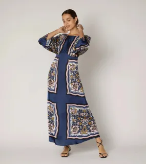 Fawn Ankle Dress - Floral Anise