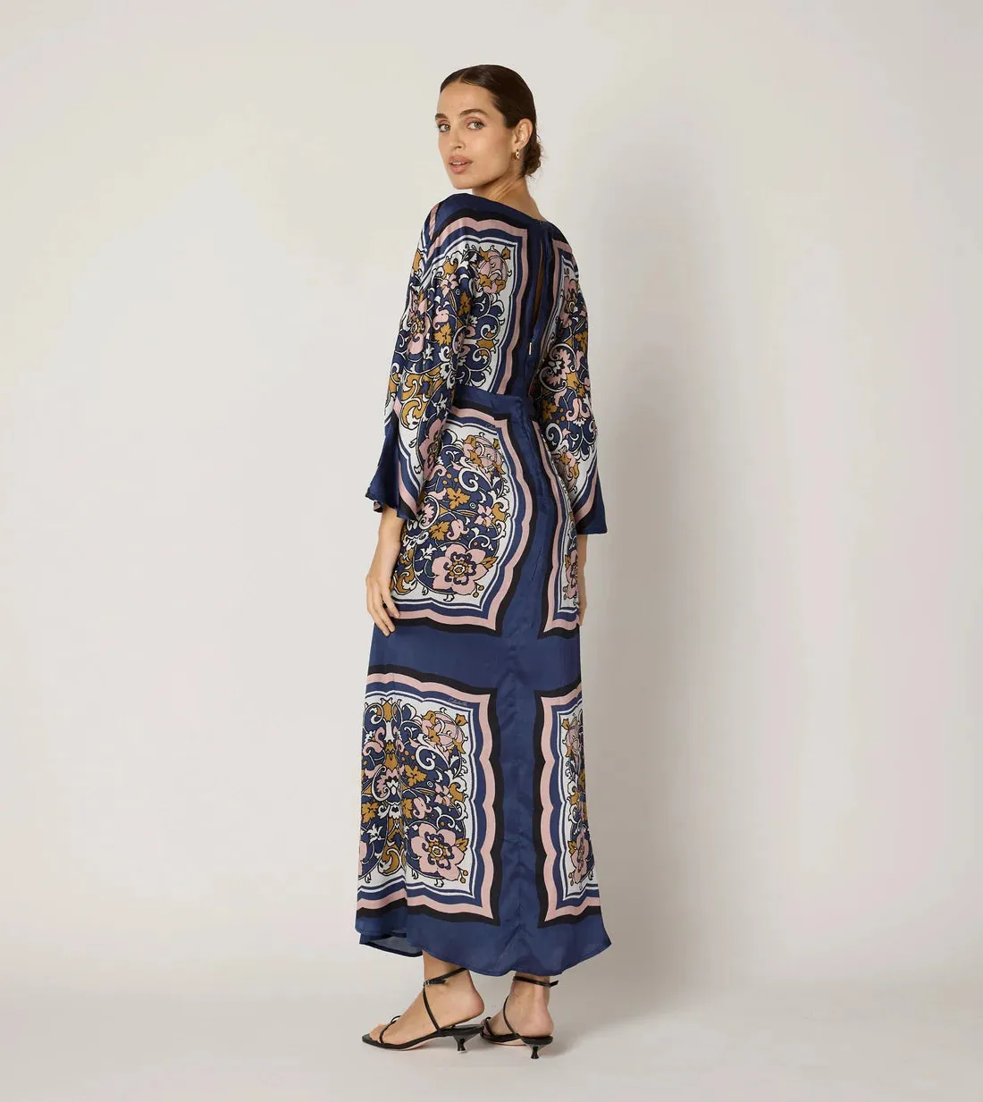 Fawn Ankle Dress - Floral Anise