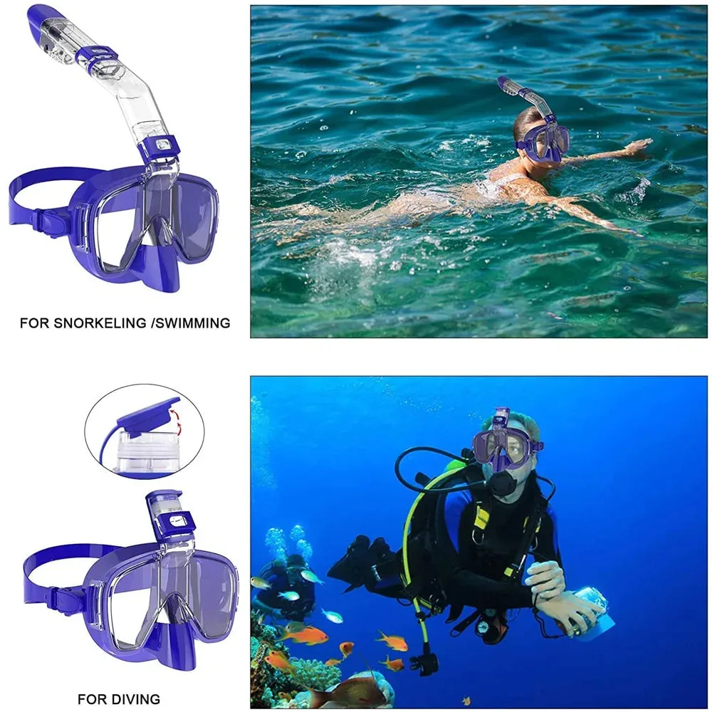 Foldable Anti-Fog Snorkel Mask Set