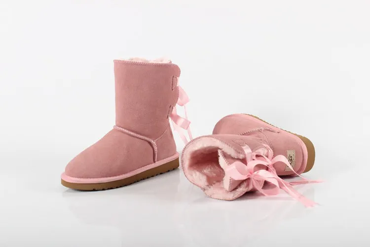 Genuine Leather Men Winter Snow Boots Ankle Boots