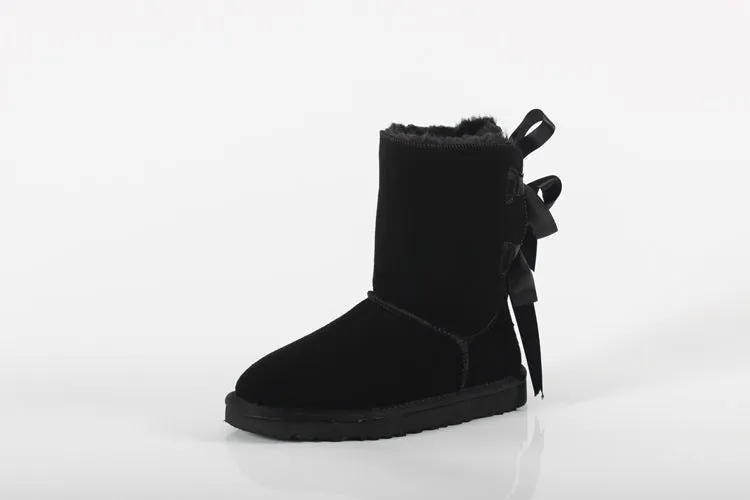 Genuine Leather Men Winter Snow Boots Ankle Boots