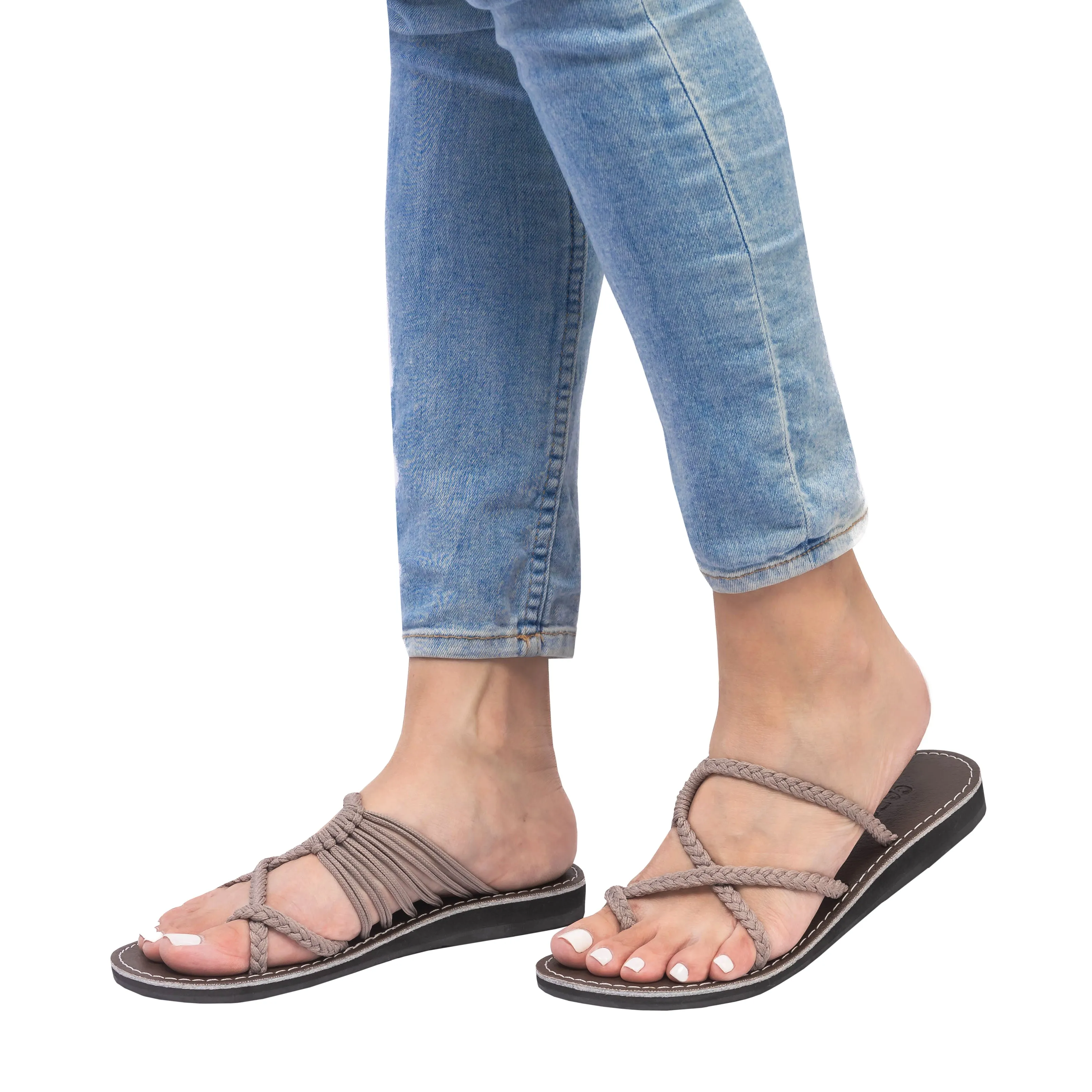 Oceanbliss - Beige Rope Sandals