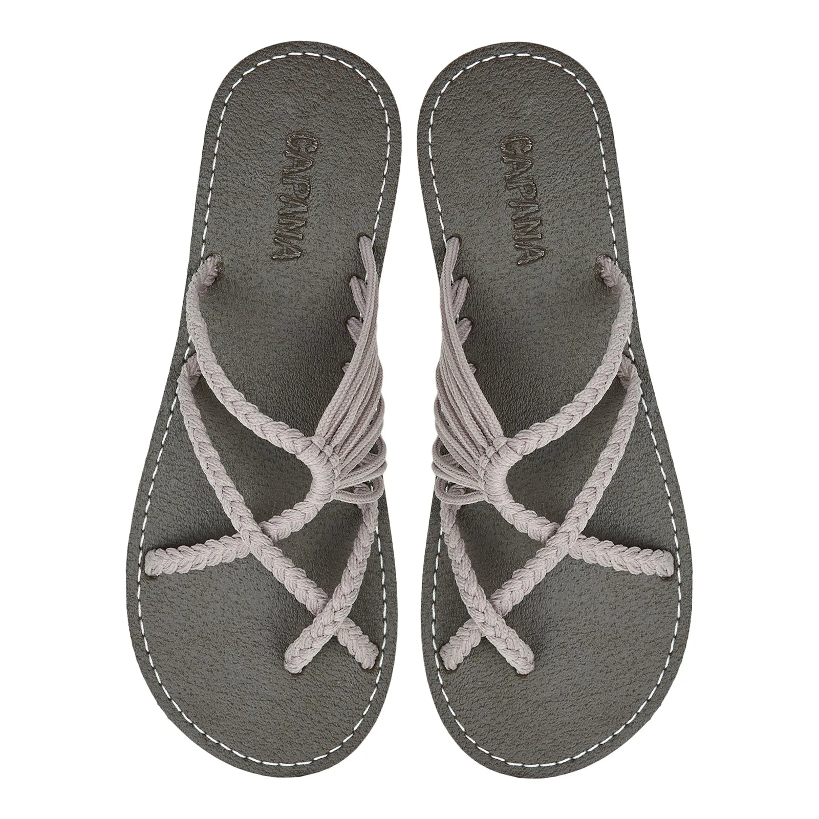 Oceanbliss - Beige Rope Sandals